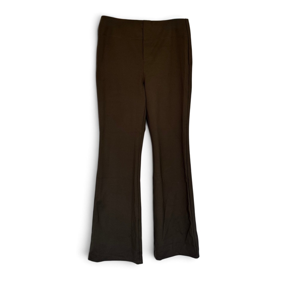Halara Women High Waisted Flex Pants Brown Olive Work Office Trousers NWT Flare